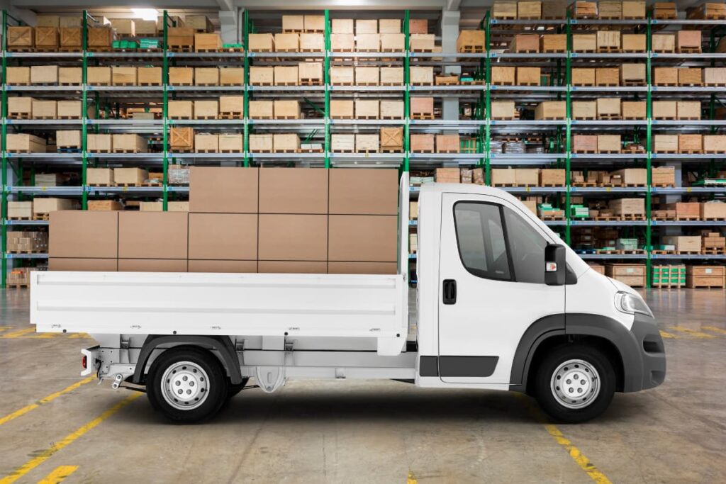 Walmart Pickup service with delivering number of boxes in a truck.